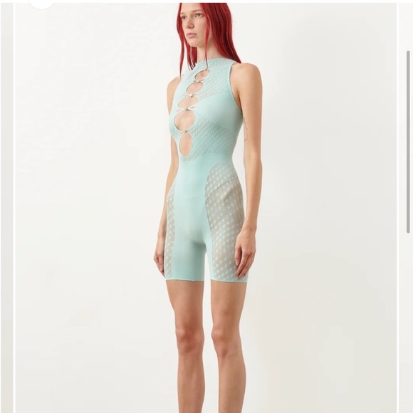 Poster Girl
Jetta Jumpsuit AND Sabinna sleeves in Soft Turquoise NEW - Picture 7 of 12